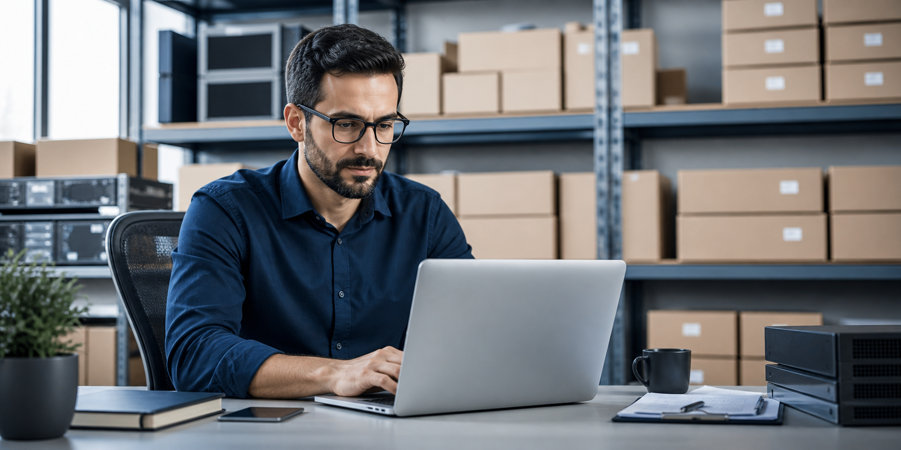 Technology sourcing specialist coordinating equipment requirements